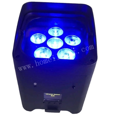 Illuminate Your Wedding Stage with 6*18 W Wireless DMX Battery Powered LED Par Light