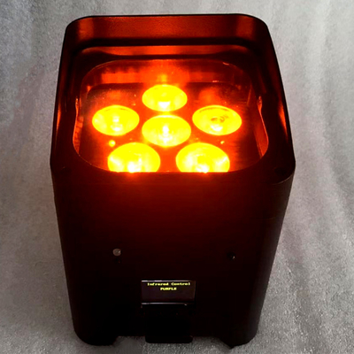 Illuminate Your Wedding Stage with 6*18 W Wireless DMX Battery Powered LED Par Light
