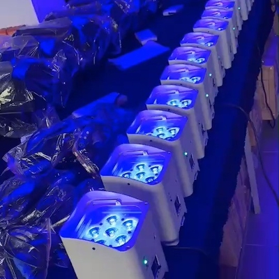 Illuminate Your Wedding Stage with 6*18 W Wireless DMX Battery Powered LED Par Light