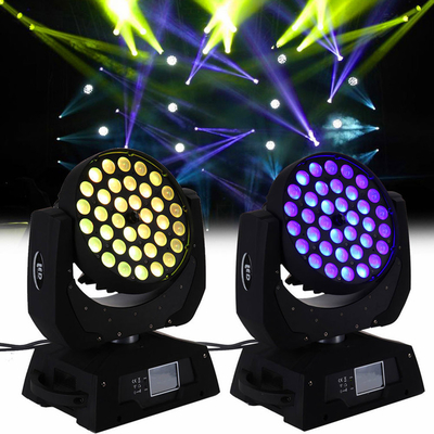 400W 36pcs 12W LED Zoom Moving Head Beam DJ Stage Lights RGBW 4in1 Control Mode DMX512