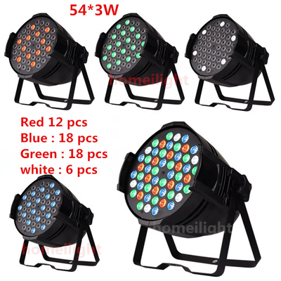 Professional 54x3W RGBW LED Par Light Uplights Stage Lights for Church