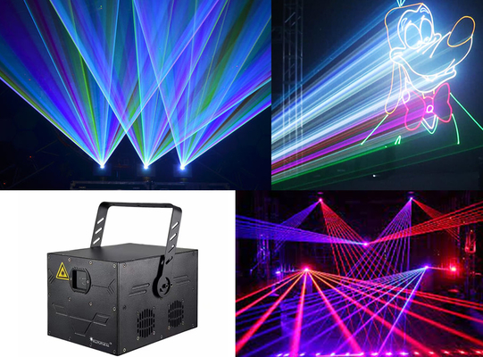 2W 8W 10W Full Color Laser Light Beam 5W Laser Light / RGB Stage Laser Light