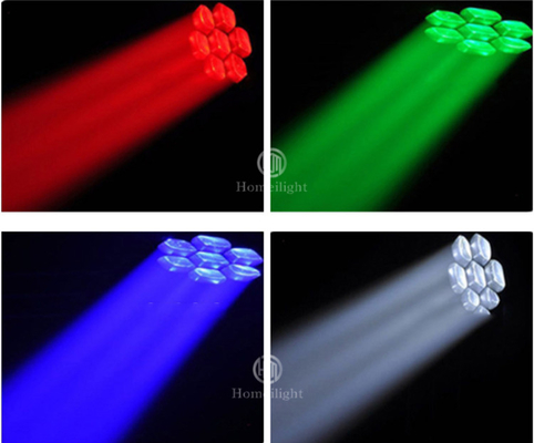 Moving Head Lights 7*40W LED Zoom Beam Wash for Bar Night Club Event Church Castle