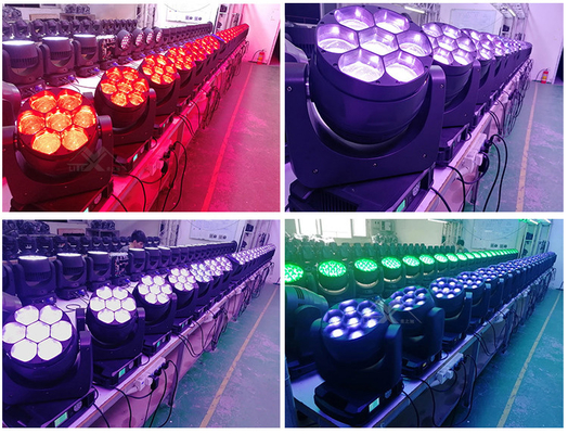 Moving Head Lights 7*40W LED Zoom Beam Wash for Bar Night Club Event Church Castle