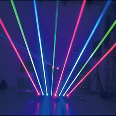 Disco Lighting RGB 3in1 Red Color Laser DMX512 Stage Show Party Light 8 Eyes Laser Moving Head Light