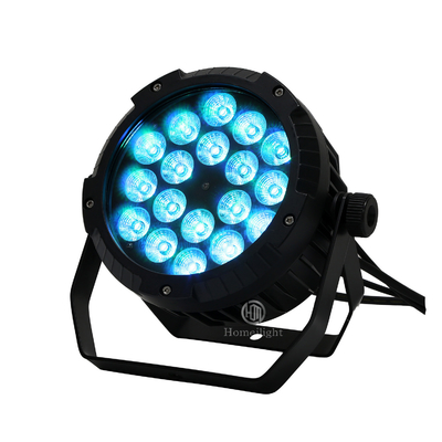 18pcs 18W RGBWAUV 6 in 1 Outdoor Par Can Waterproof Uplights with and 90-240v Voltage