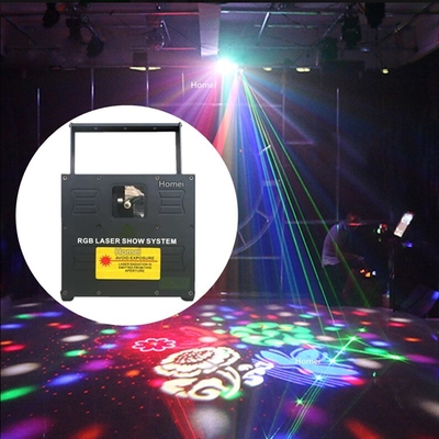 Disco Laser Light 2W Full Animation Color for Party DJ Stage Show Wedding Event Hall Mall