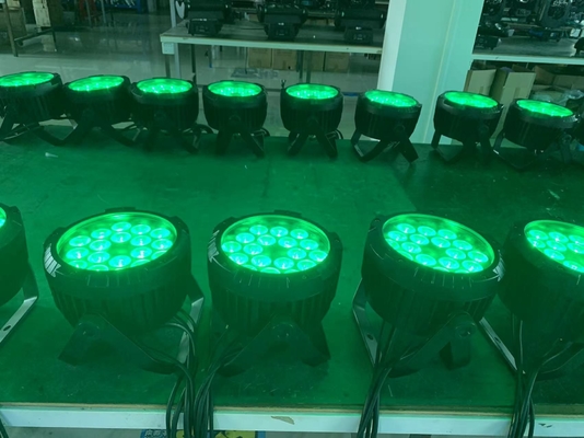 18*18W RGBWA UV 6in1 DMX Waterproof Slim Par Outdoor Flat Outdoor Par with CRI Ra 90
