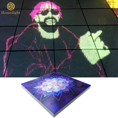 Interactive Restaurant Tempered Glass 3D Portable LED Screen for Church Moving IP33