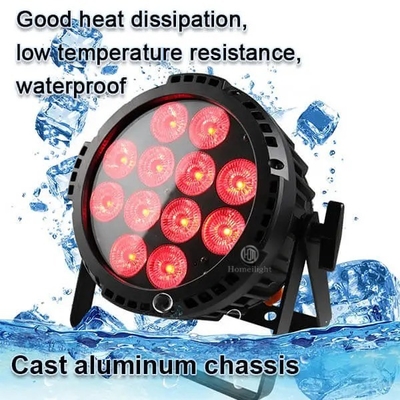 12pcs*18W 6in1 Wireless DMX Battery Par Light Waterproof IP65 for Outdoor Festivities