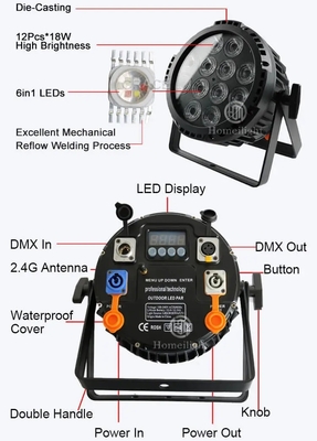 Waterproof LED Battery Par light