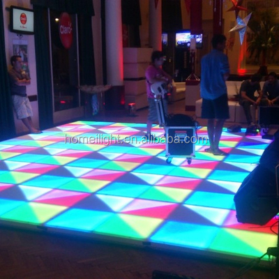 Best Price RGB Led Dance Floor For New Year Party Christmas Reunion panel light Event Tiles Tshow Studio Livingroom
