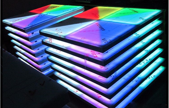 Best Price RGB Led Dance Floor For New Year Party Christmas Reunion panel light Event Tiles Tshow Studio Livingroom