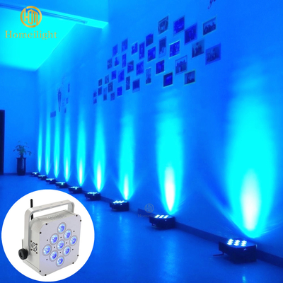 9x18W DMX Wireless DJ Uplighting Wedding 6in1 9*18W RGBWAUV DJ LED Par Light Remote Control