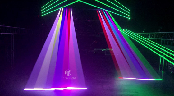 Wedding Event DJ Equipment Party Disco Interactive Single Color Laser Light with 6 Eyes