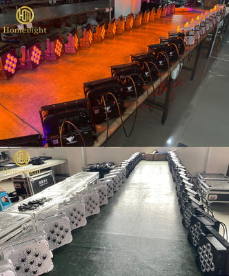 9x18W DMX Wireless DJ Uplighting Wedding 6in1 9*18W RGBWAUV DJ LED Par Light Remote Control