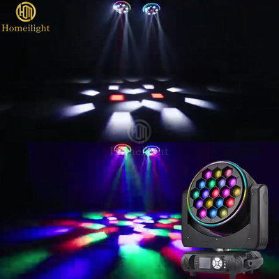IP20 19pcs 40W RGBW 4in1 LED Moving Head Big Bee Eye K15 Stage Light for Performances