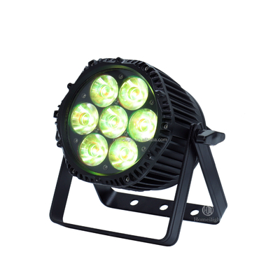 High Color Rendering Index Ra 90 7x18w RGBWAUV 6in1 Led Par Light for Stage Lighting