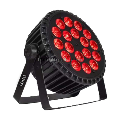 18*18w RGBWA UV 6 in 1 Flat Par Can LED Bright Par Light For Stage Event Lighting Easy