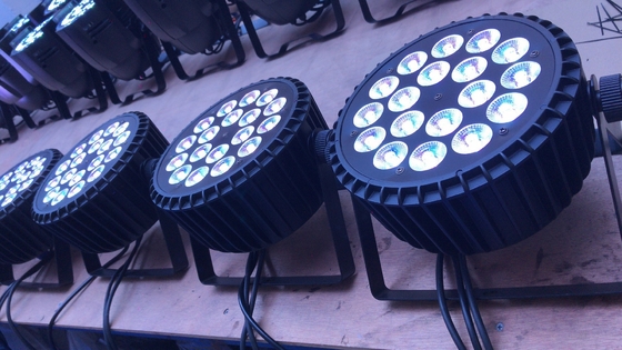 18*18w RGBWA UV 6 in 1 Flat Par Can LED Bright Par Light For Stage Event Lighting Easy