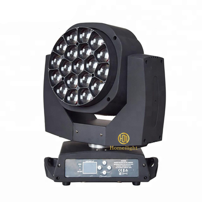 Disco 19*15W Bee Eye 4 In 1 RGBW Stage Light LED Moving Head Light Club Luces DJ Moving Wash Lights