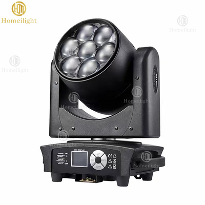 7*40w Mini Bee Eye RGBW 4in1 Stage Light Led Zoom Moving Head Wash for Night Club