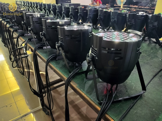 Aluminum LED Par Can Lights 54*3W RGBW Par Can Stage Lighting For Projection Lights