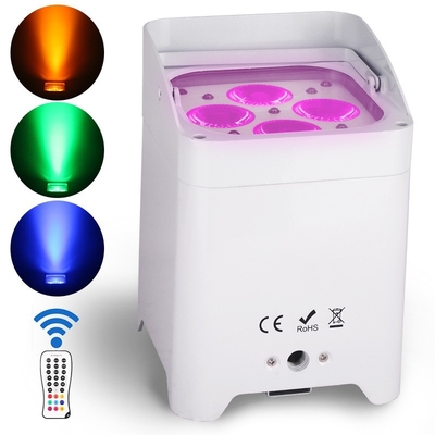 RGBWA UV LED Uplight 4*18W 6in1 Remote Phone Battery Power 6*18W Wireless Par Lights