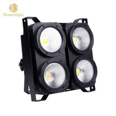 Concert Audience Lights 4 Eyes 4X100W Warm / Cool White Cob LED Blinder 2in1