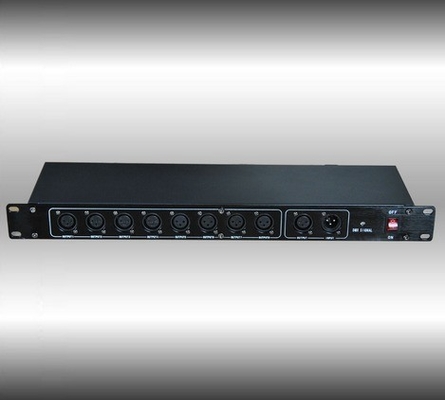 200lm/w Luminous Efficacy 8Way DMX Signal Amplifier Splitter for Homei Stage Lighting