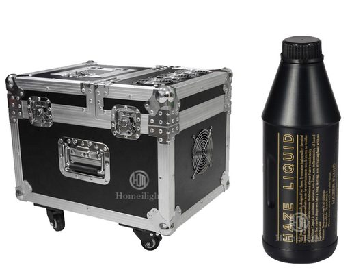 900w Haze machine 900w dual hazer machine double mouth fog smoke machine dmx512 with flightcase