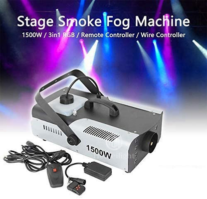 1500W RGB 3In1 Colorful LED Bubble and Smoke Machine Fog Haze Machine