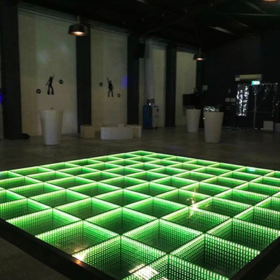 3D Infinity mirror dancefloor portable piste de dance wedding dj party dance floor panels