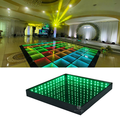 Guangzhou 3D infinity mirror dance floor for UK party wedding