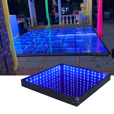 LED new 3D mirror abyss dance floor for wedding party disco