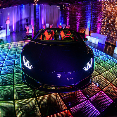 Wholesale RGB LED Dance Floor LED 3D Mirror Abyss Dance Floor 3D DJ Stage Lighting Floor For Stage Show Event