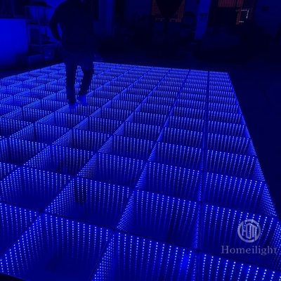 Luminous 50x50cm 3D Abyss Matte Mirror Dance Floor for Night Club DJ T-Shows