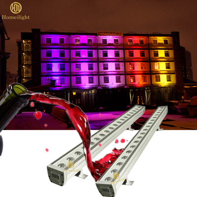 DMX IP65 18pcsx3W RGB LED Wall Washer Lights , Stage Decorative Bar Lights