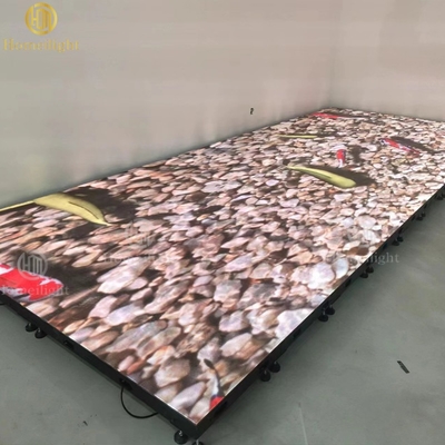 Professional P3.91 P7.75 Indoor LED Dance Floor Panels with 600KG/SQM Withstand Level
