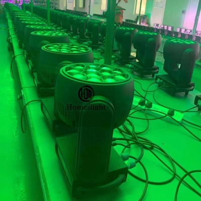 12*40W LED RGBW 4in1 Zoom Beam Moving Lights for Club Bar High Power Wash Lights