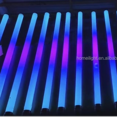 360 Degree Kinetic Rotating Matrix DMX Pixel LED Tube Light RGBWA