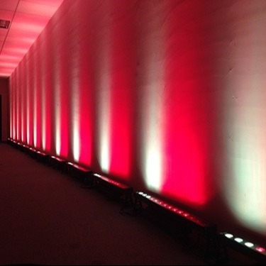 DMX512 Controlled LED Wall Washer Light RGBWW 24*15W  For Night Club
