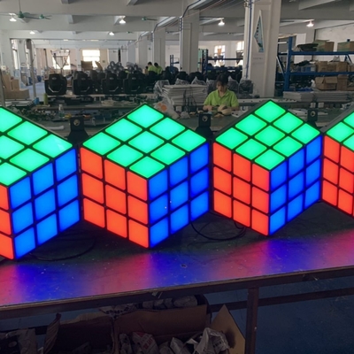 Lightweight 3D LED Disco Panel 3200K-6500K RGB LED Wall Panel With LED Magic Cube Effect
