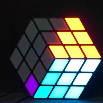 RGB Full Color LED 3D Magic Cube Wall Light for Stage and Club Disco Lighting