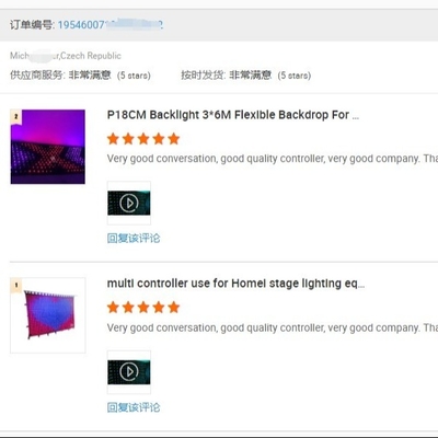 Flexible Backdrop RGB 3in1 LED Star Video Curtain Cloth for Nightclub Stage Decoration