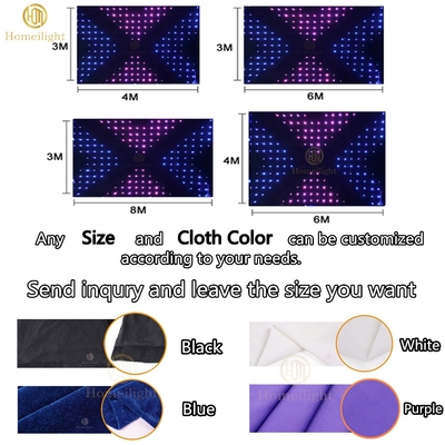 Dj Disco Show LED Display Vision Cloth RGB3in1 LED Backdrop Cloth