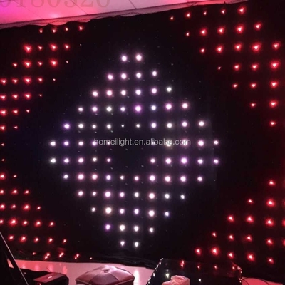 6000K  LED Video Curtain RGB 3 In 1 LED Curtain Screen For Wedding Church Theater