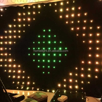 IP33 Flexible LED Curtain Wedding Stage Backdrop P18cm 3*4m LED Screen Curtain