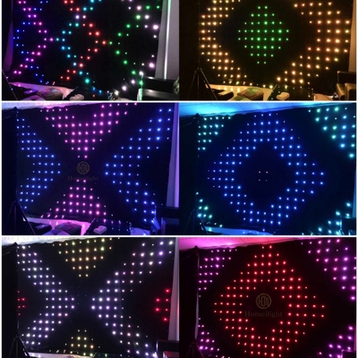 Projection Lights DMX512 Control LED Backdrop Display Vision Cloth for Stage Equipment