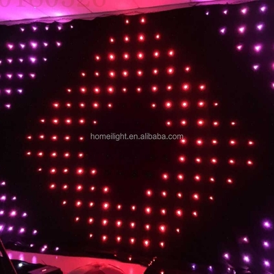 IP55 LED Video Curtain Lights Color Changing Design for Wedding